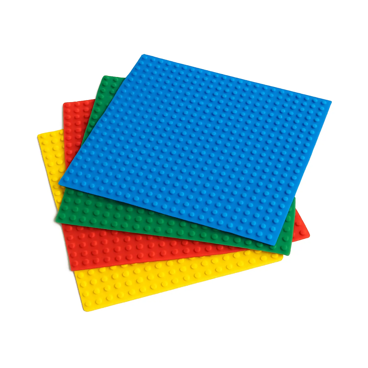 Basi Compatibili con Mattoncini Classici Mini tipo Lego®, Set 4 Colori cm.25x25 - Costruzioni in plastica