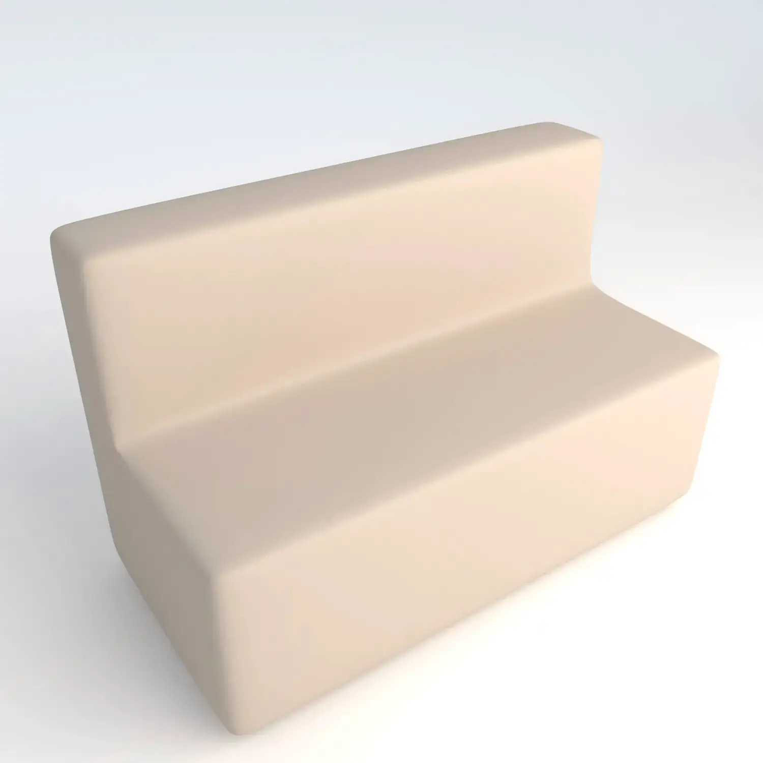 Divano Ecopelle Ignifugo 3 Posti H 46 Bianco Per Ambienti Scolastici Innovativi - Salottini e arredi morbidi