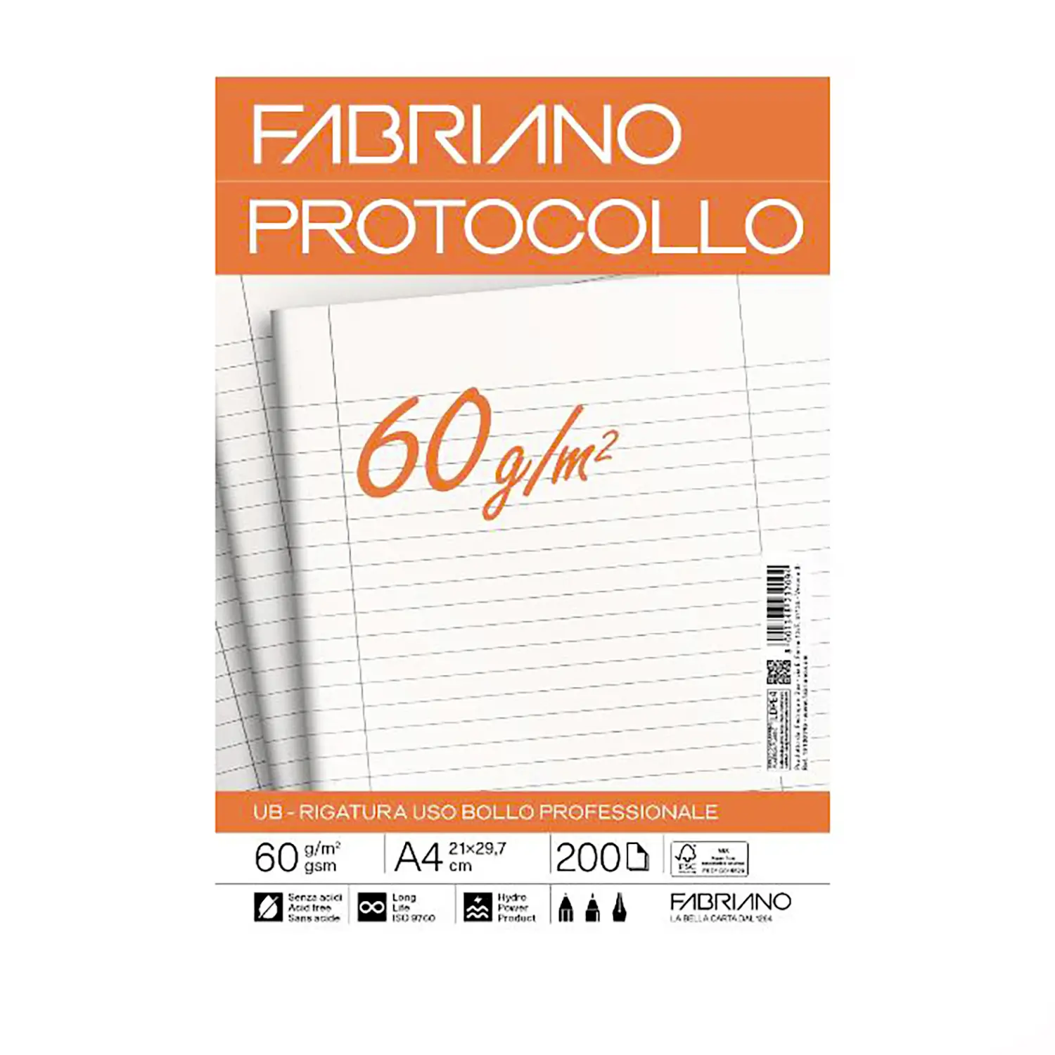 Carta Protocollo Fabriano 60gr Uso Bollo • Fogli 200 - Carta e cartoncino
