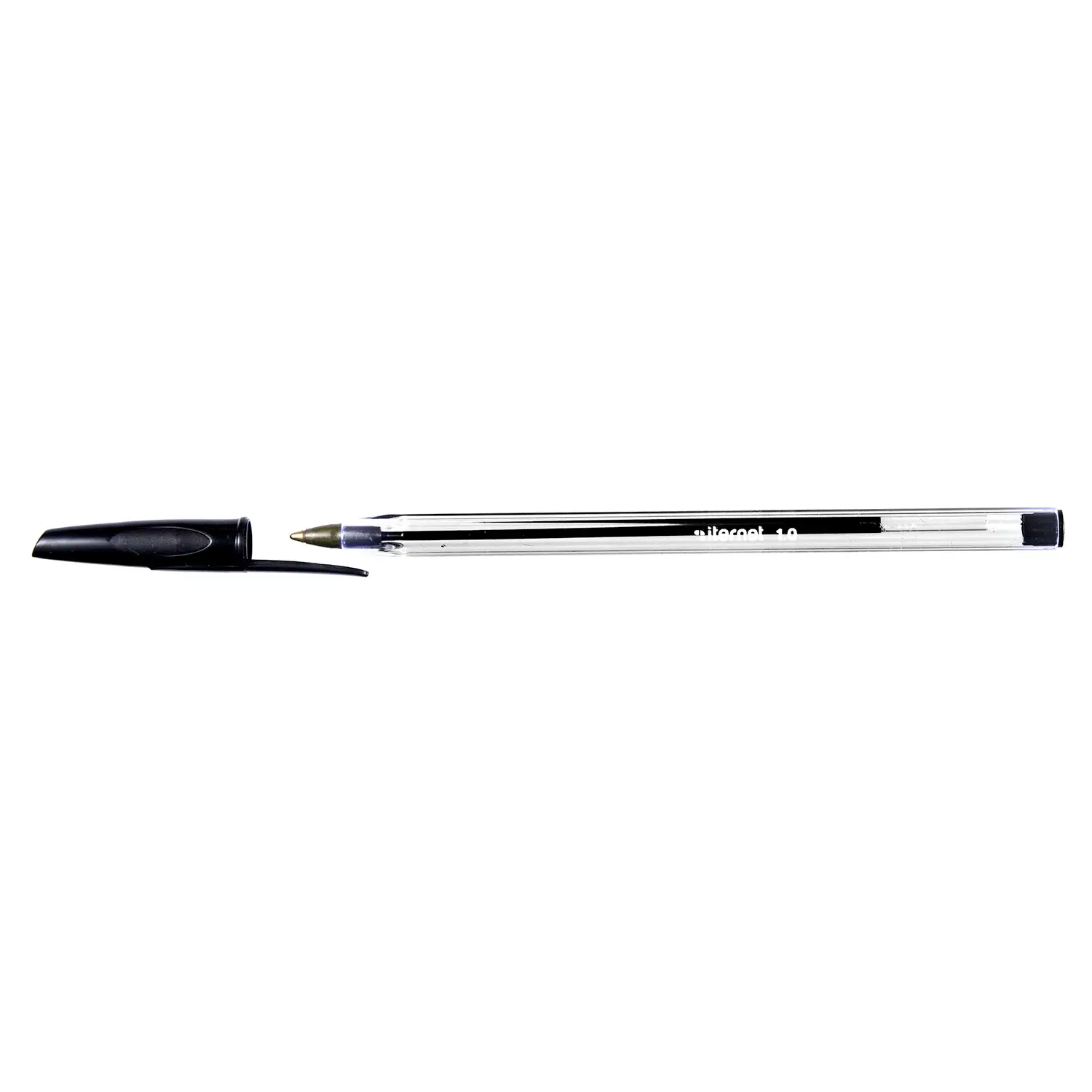 Penna a Sfera Crystal Nera 1.0mm Con Cappuccio – Confezione 50 pz - penne pennarelli ufficio