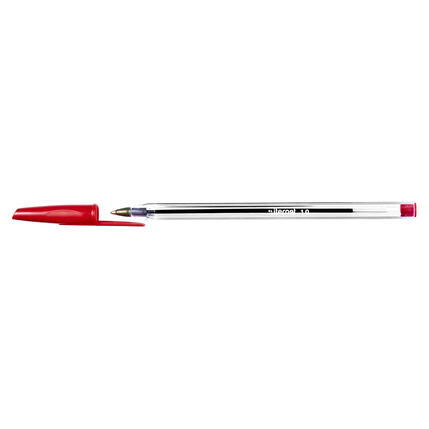 Penna a Sfera Crystal Rossa 1.0mm Con Cappuccio – Confezione 50 pz - penne pennarelli ufficio