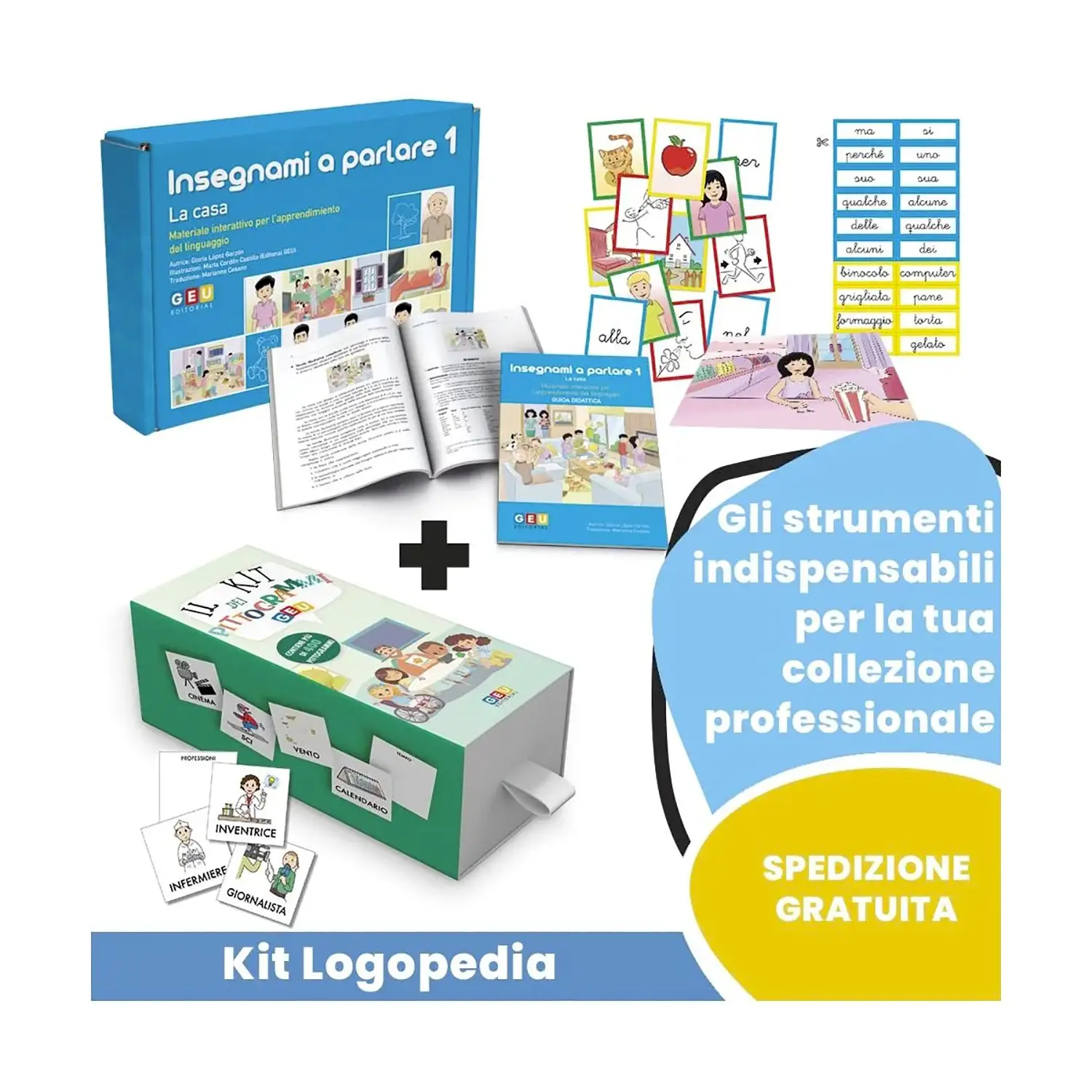 Kit Logopedia: Insegnami A Parlare 1 + Il Kit Dei Pittogrammi - Linguaggio