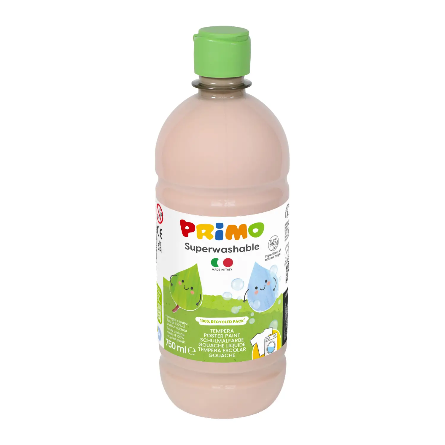 Tempera Super Lavabile Primo 750 ml Rosa - Tempere