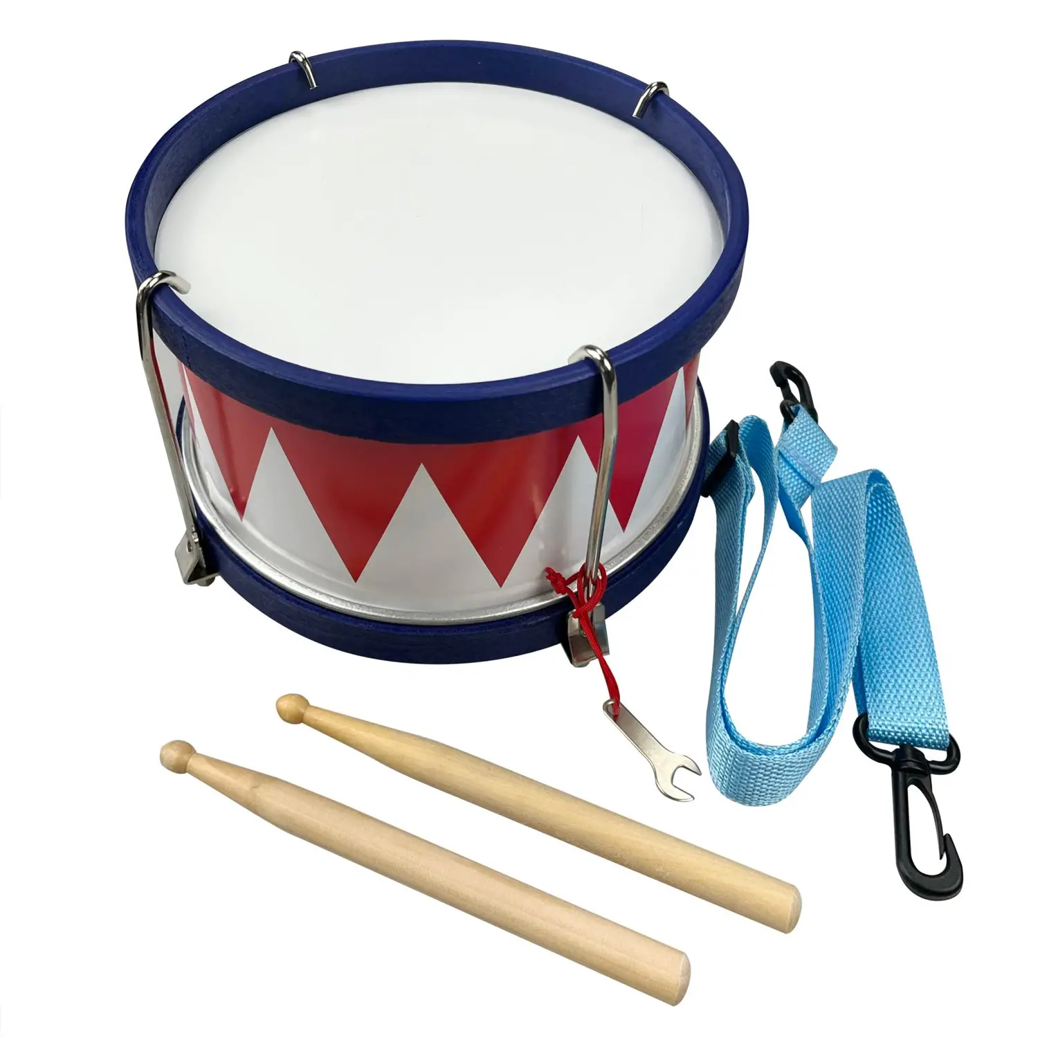 Tamburo da Marcia Accordabile per Bambini con Tracolla e Bacchette - Educazione musicale