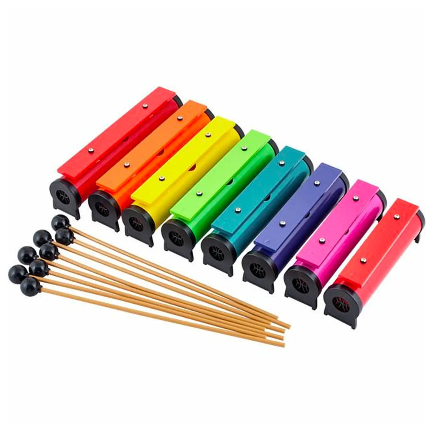 Xilofono Modulare Arcobaleno a 8 Note, Set Didattico Completo - Educazione musicale