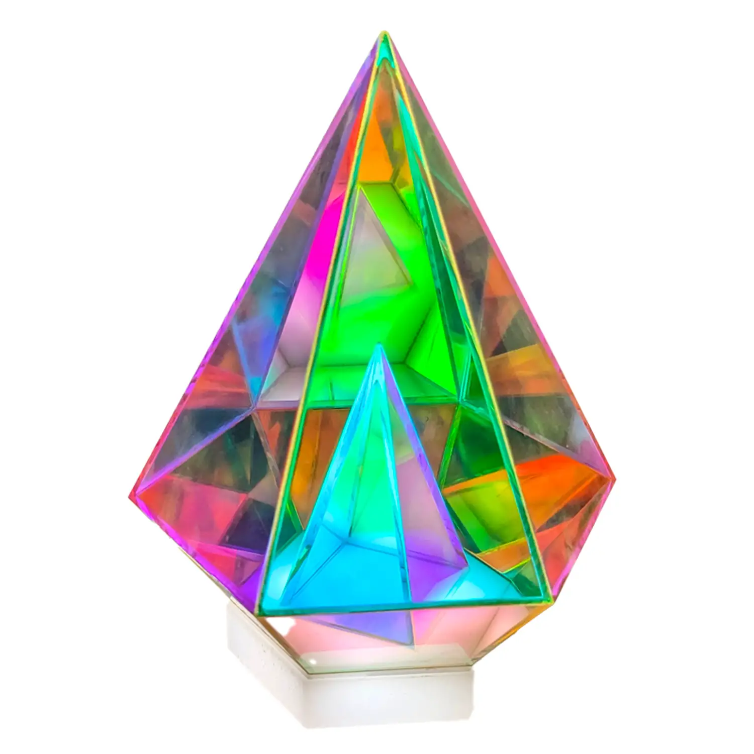 Lampada a Prisma Diamante, Luce Sensoriale a Riflessi Iridescenti - Sviluppo sensoriale