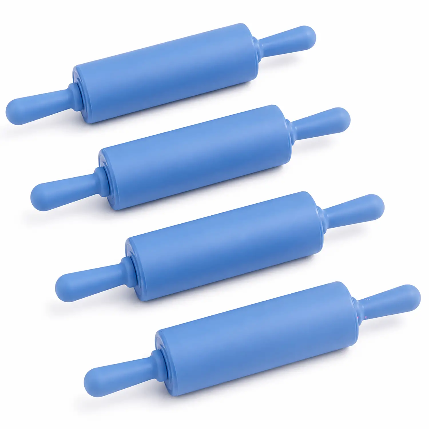 Mattarello In Plastica Liscio per Plastilina e Paste da Modellare, Set 4 Pezzi - Paste per modellare