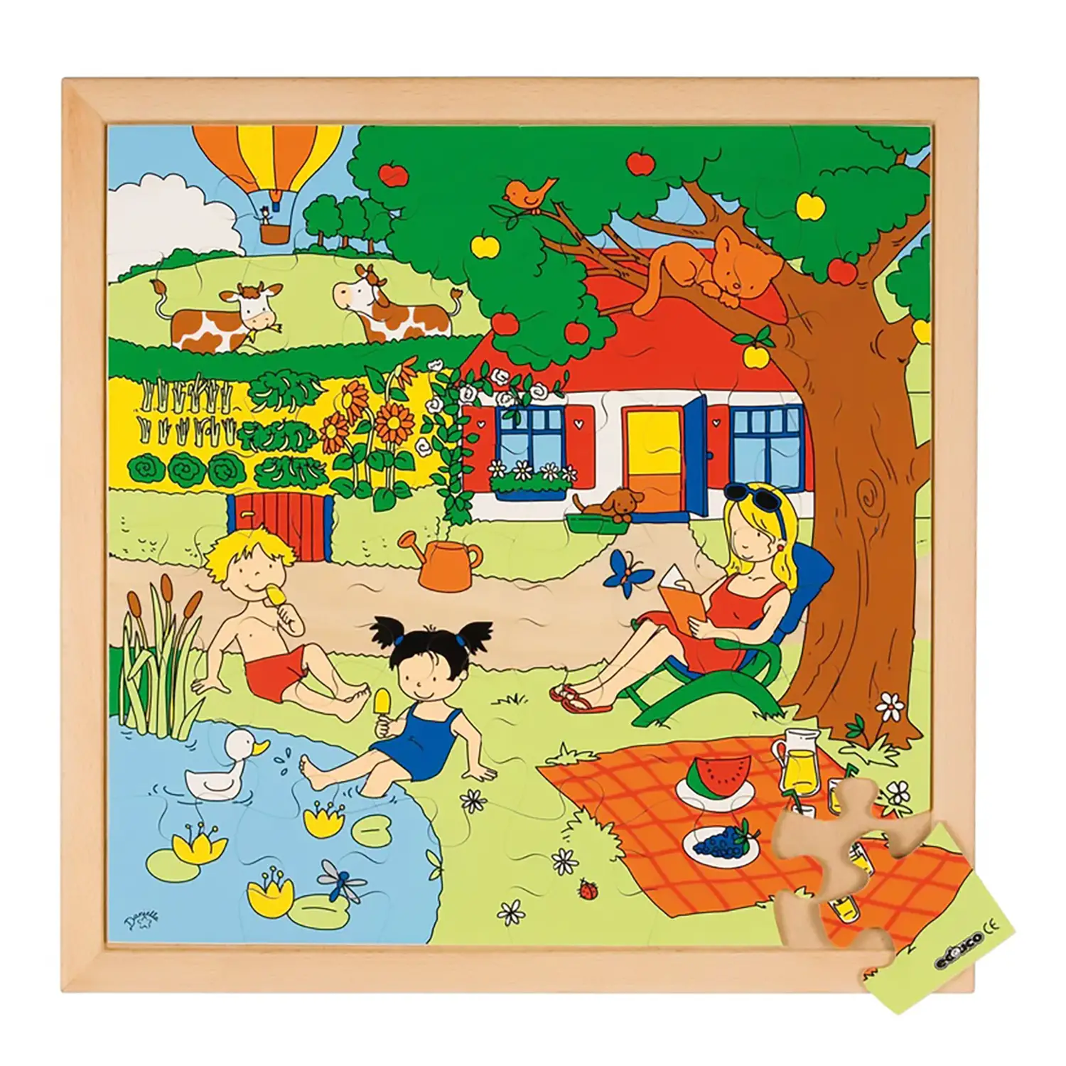 Puzzle delle Stagioni: Estate - Incastri e puzzle in legno