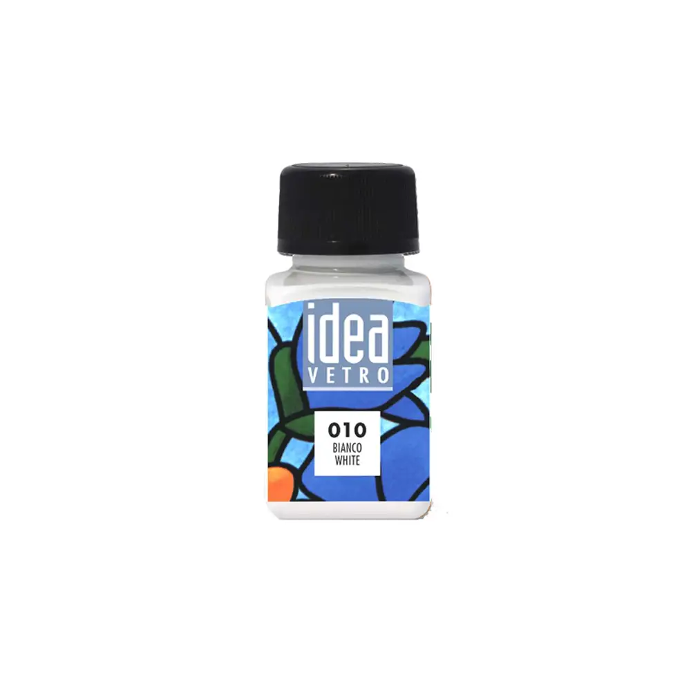 Colori per Vetro Idea - 60 ml Bianco - Colori per vetro e ceramica