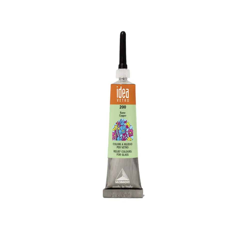 Pasta Imitazione Piombo Maimeri - 20 ml Rame - Colori per vetro e ceramica