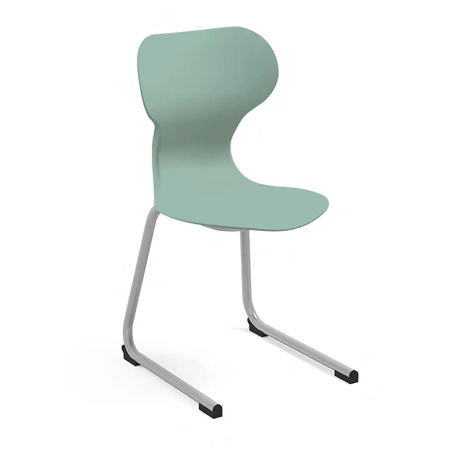 Sedia Mia Cantilever Mis. 6 - Verde Salvia Per Ambienti Scolastici Innovativi - Arredo scuola dell'obbligo