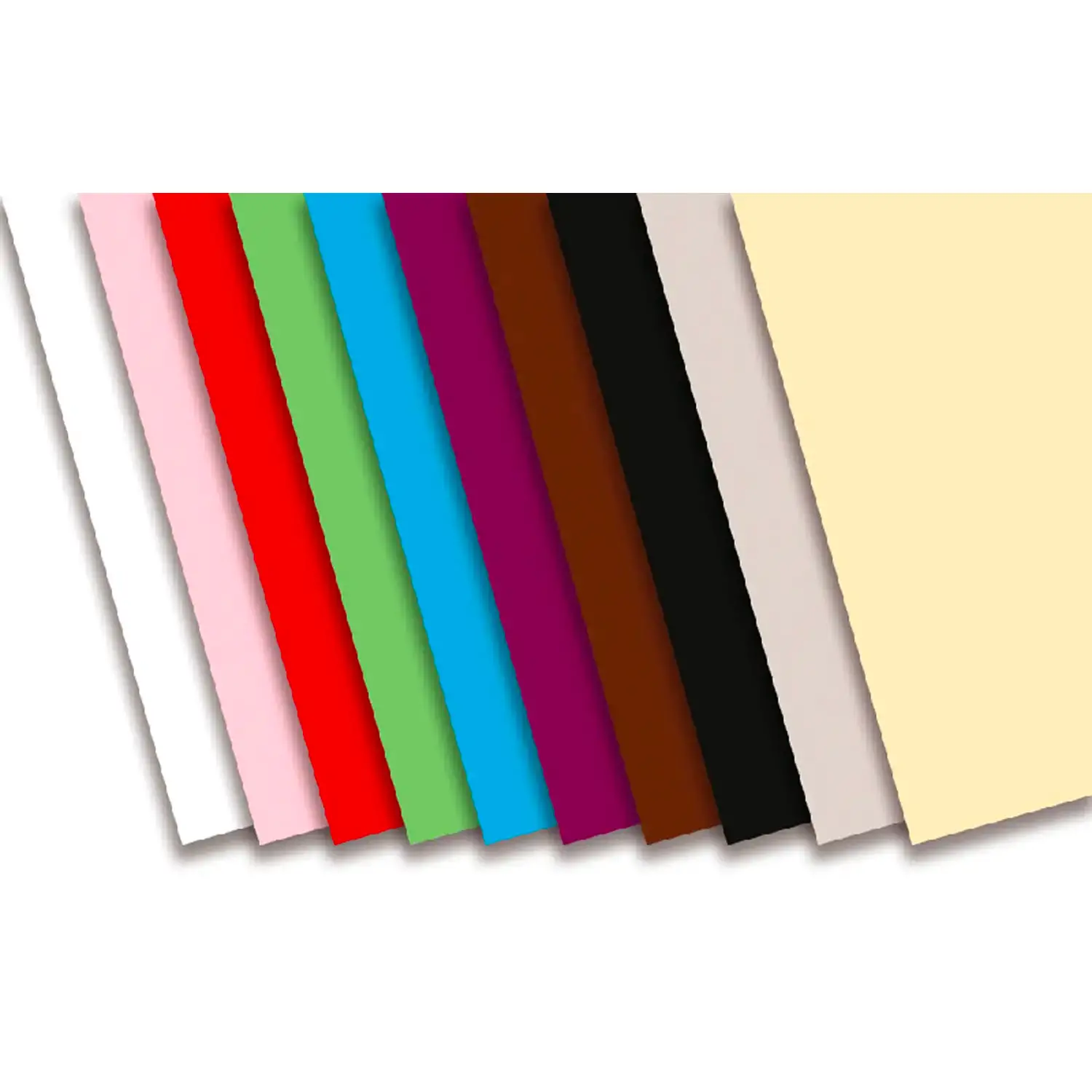 Cartoncino Colorato Premium Liscio Assortimento Integrativo - 30 Fogli 35x50 cm - Carta e cartoncino