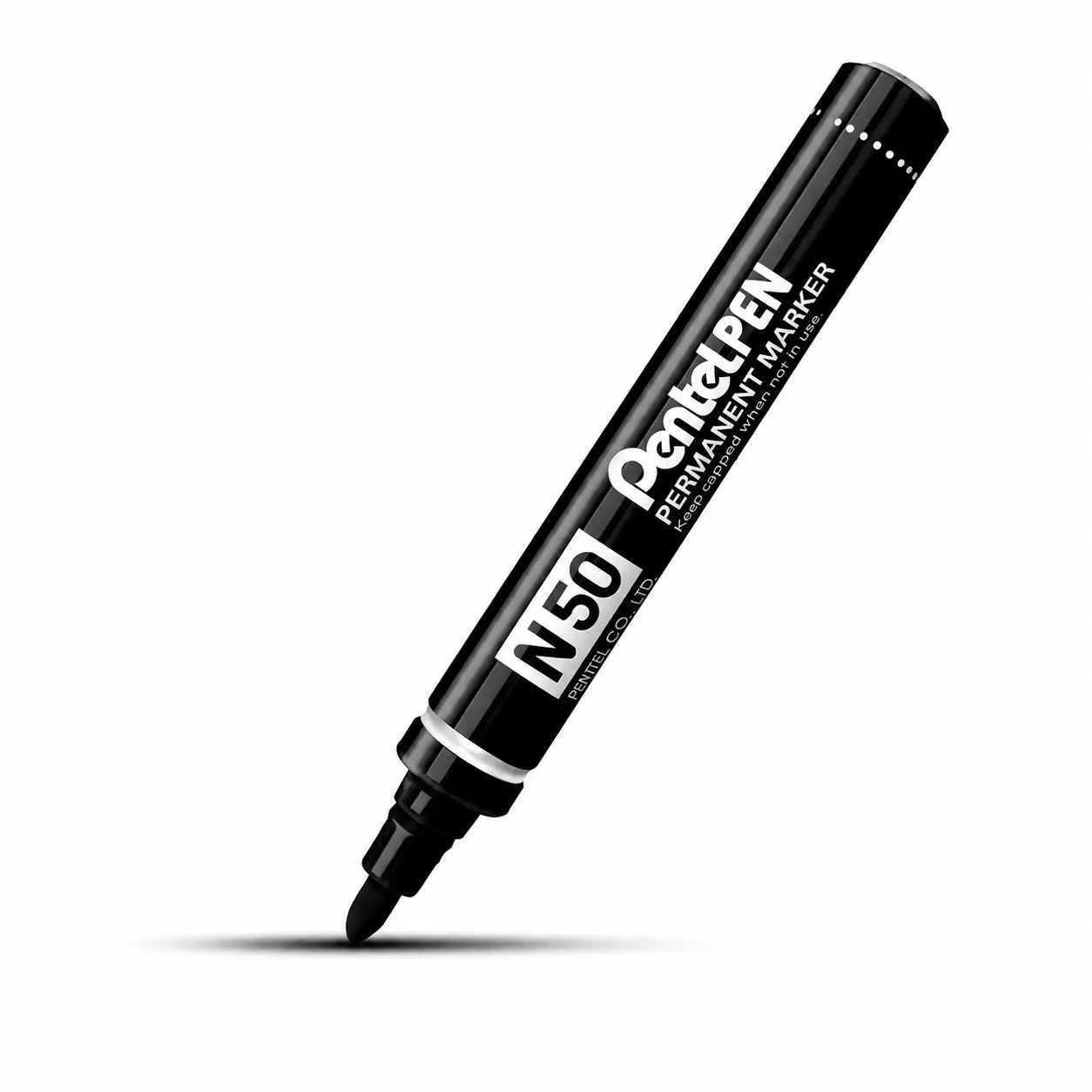 Marker Punta Tonda Pentel N50 Nero - Pennarelli