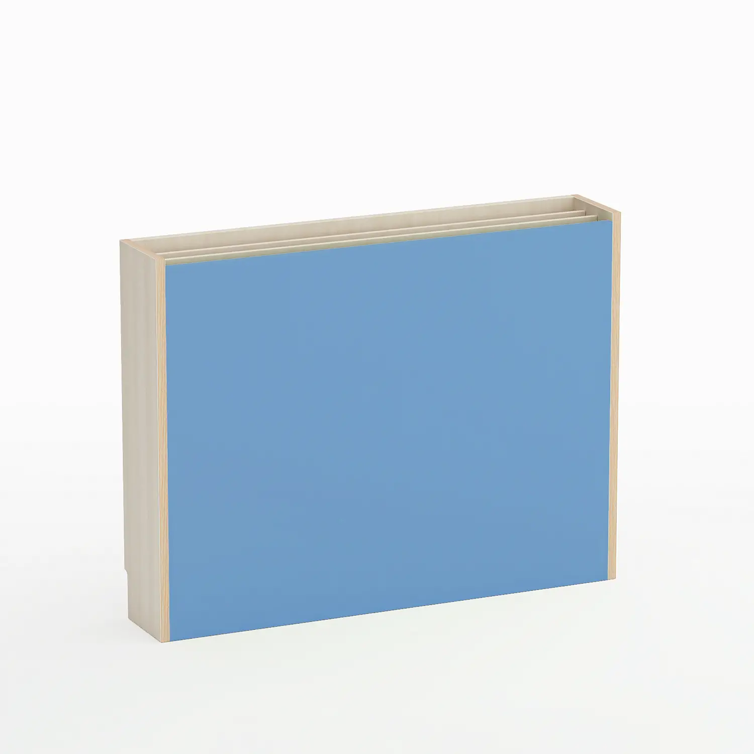 Mobile Scuola Infanzia Kubò Betulla Portacartoncini Blu Orizzonte - Arredo Nido e Infanzia