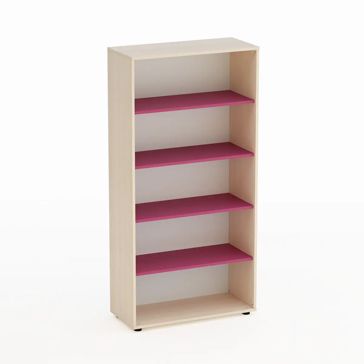 Mobile Kubò Betulla A Giorno H 180 cm Ripiani Fucsia - Conforme CAM - Arredo Nido e Infanzia