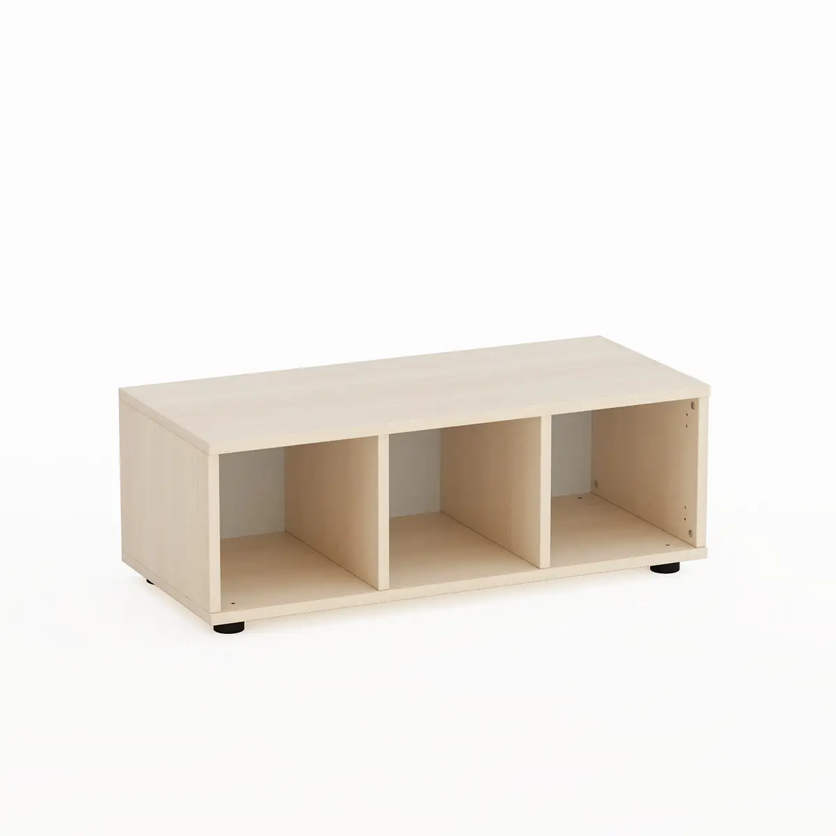 Mobile Scuola Kubò Betulla a 3 Caselle Altezza 30 cm. - Conforme CAM - Arredo Nido e Infanzia