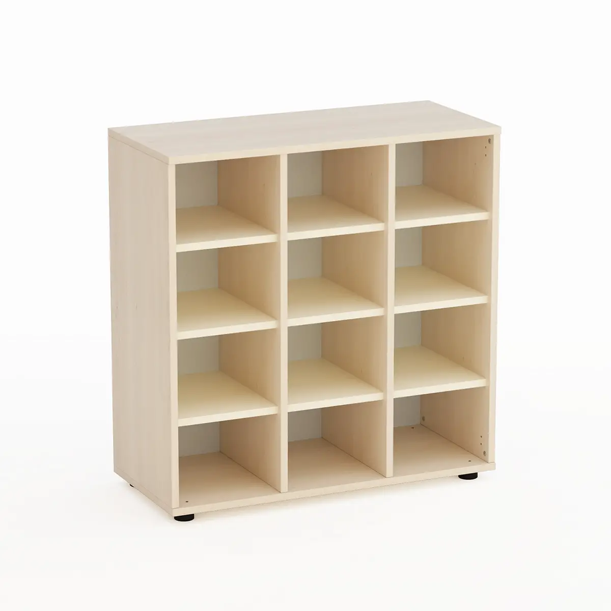 Mobile Kubò Betulla 12 Caselle H 90 Cm. Magnolia - Conforme CAM - Arredo Nido e Infanzia