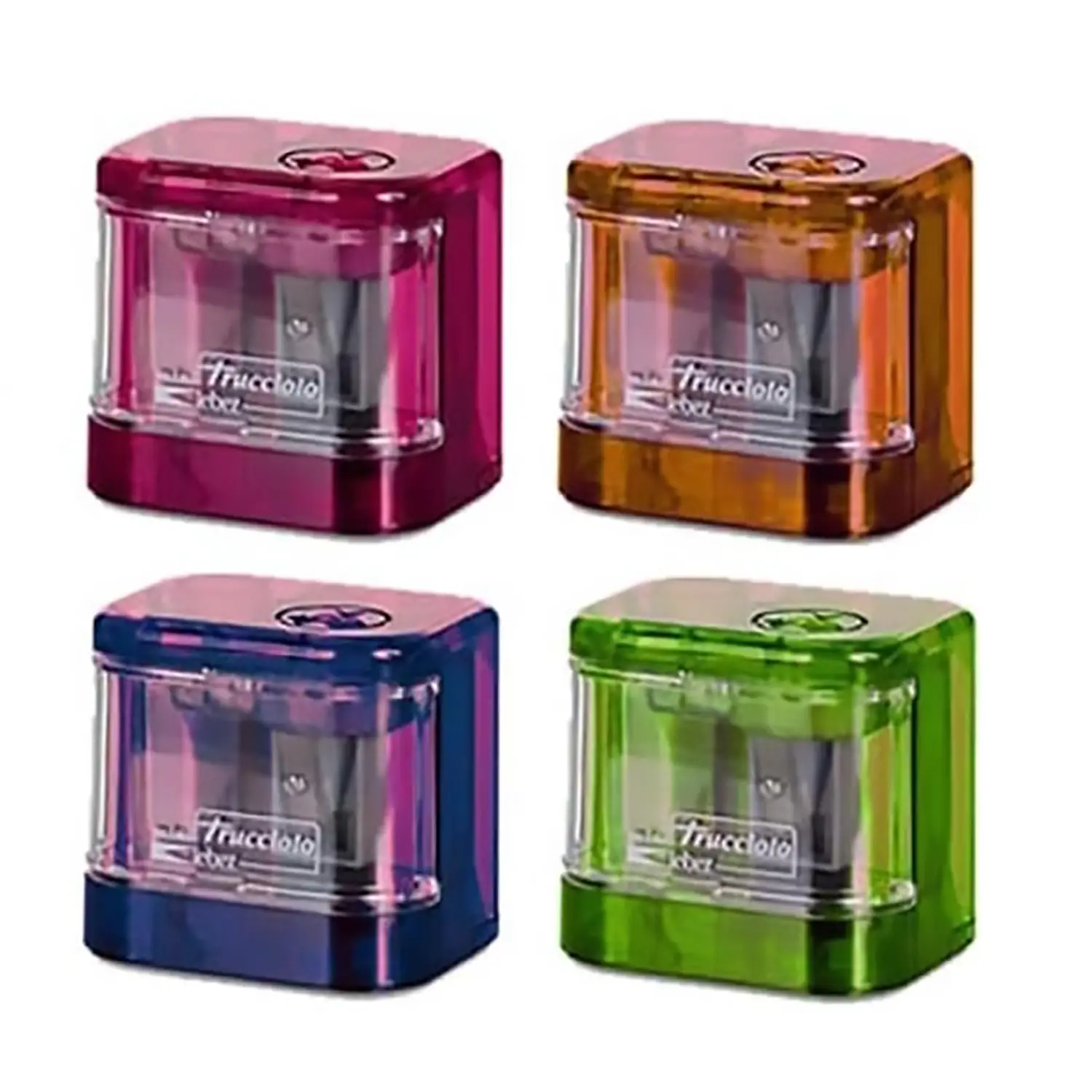Temperamatite Elettrico Automatico con Contenitore – A Batteria – Mono Foro - Matite Temperini Gomme