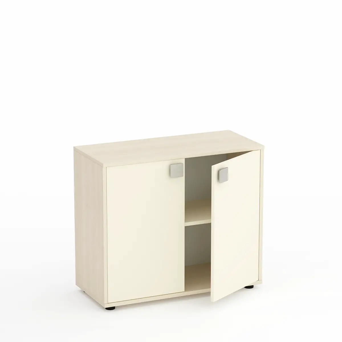 Mobile Kubò Betulla 2 Ante H 75 Cm. Magnolia - Conforme CAM - Arredo Nido e Infanzia