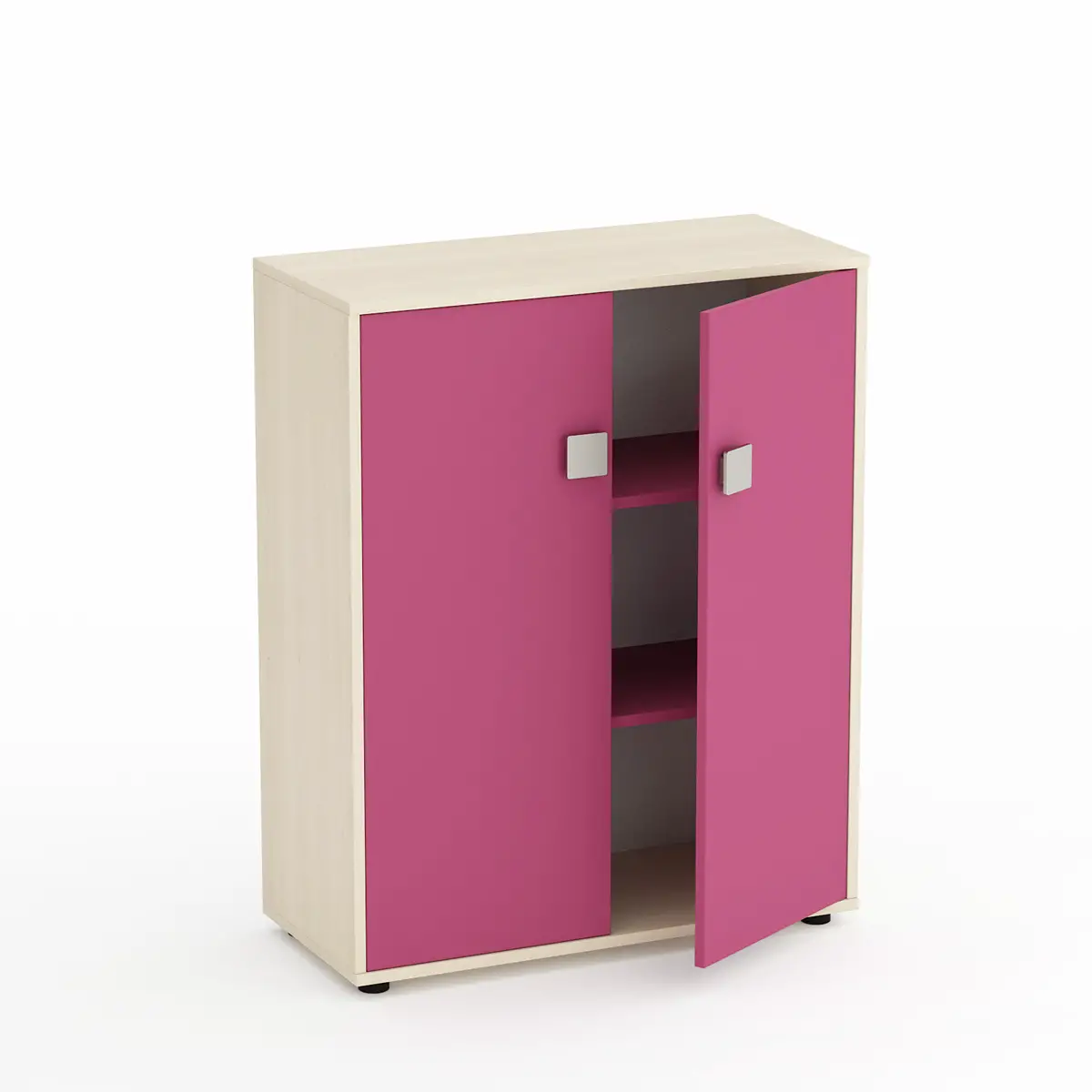 Mobile Scuola Infanzia Kubò Betulla 2 Ante H 110 cm. Fucsia - Conforme CAM - Arredo Nido e Infanzia