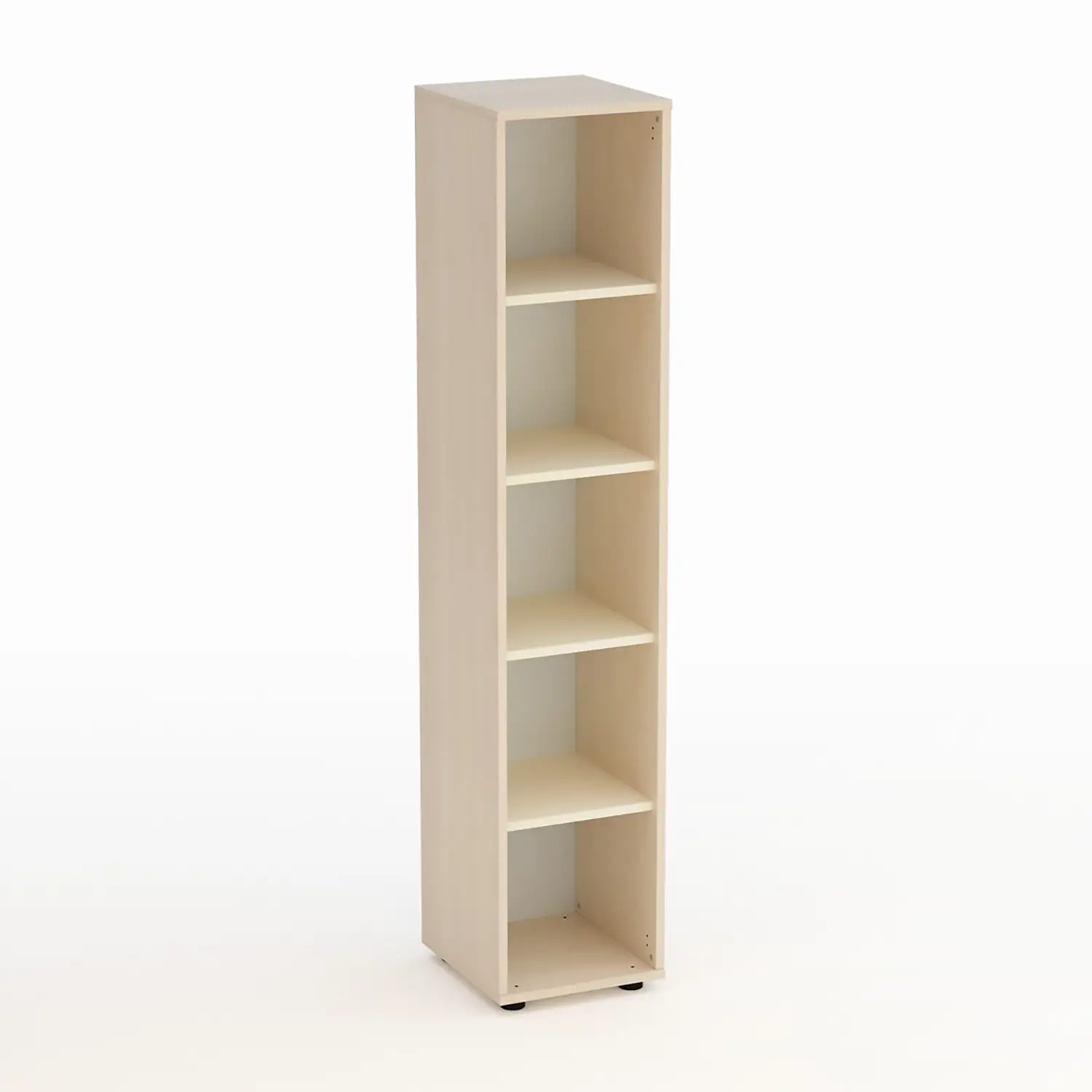 Mobile Kubò Betulla Colonna 5 Vani 180 Cm. Ripiani Magnolia - Conforme CAM - Arredo Nido e Infanzia