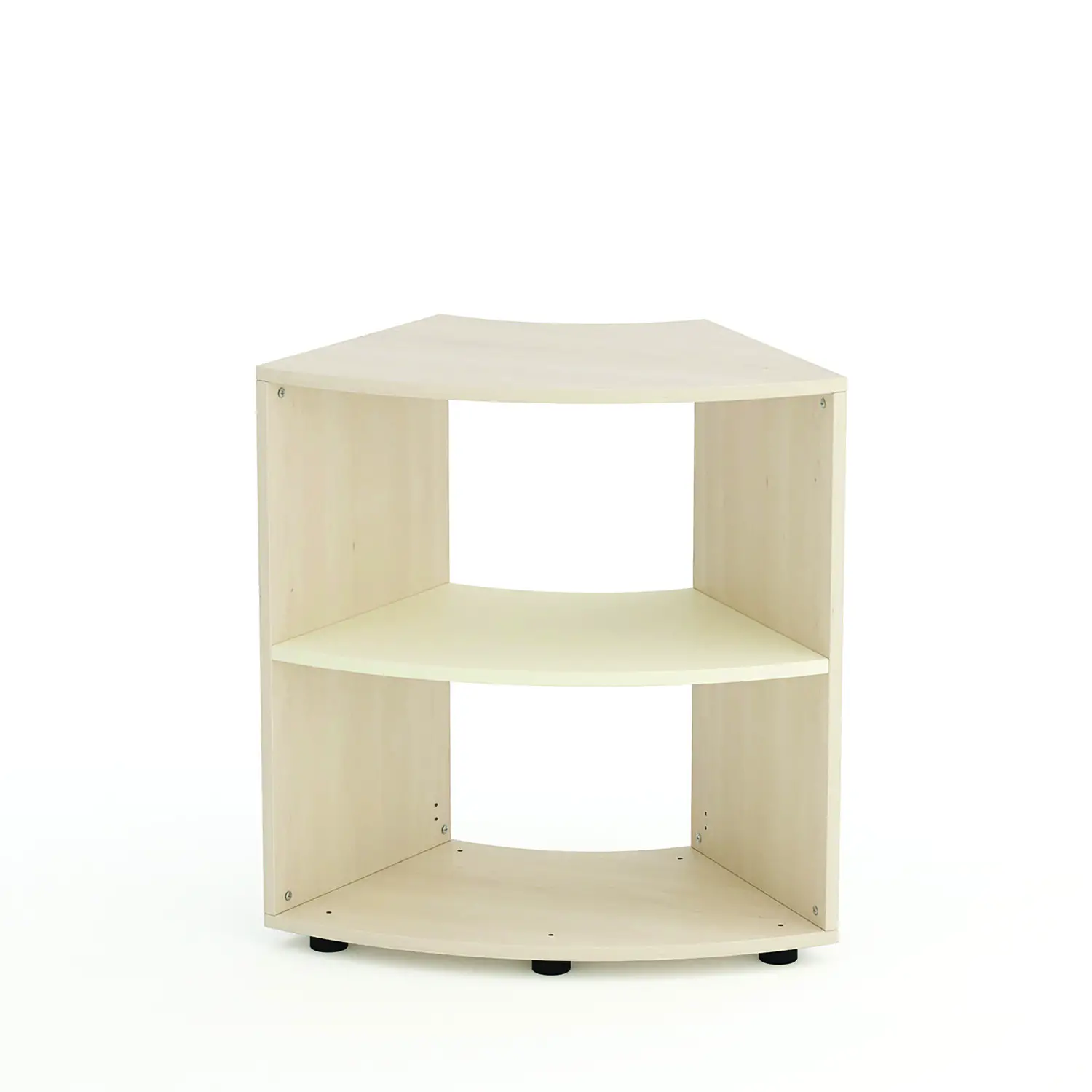 Mobile Scuola Kubò Betulla Curvo 60 Gradi H 75 cm. Ripiani Magnolia - Conforme CAM - Arredo Nido e Infanzia