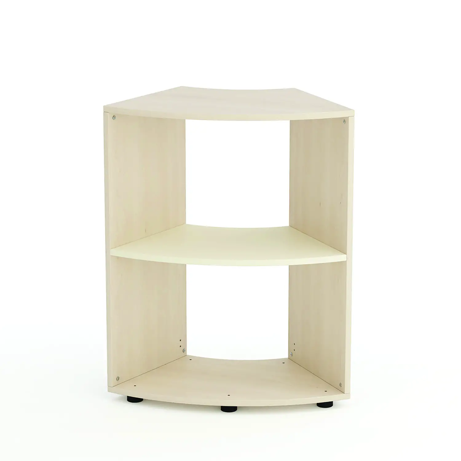 Mobile Scuola Kubò Betulla Curvo 60 Gradi H 90 cm. Ripiani Magnolia - Conforme CAM - Arredo Nido e Infanzia