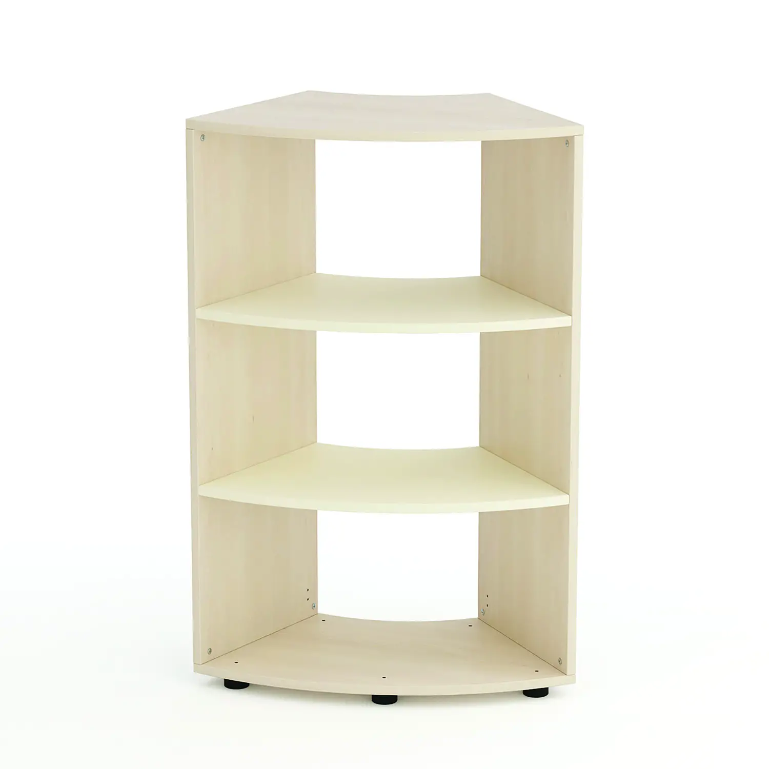 Mobile Scuola Kubò Betulla Curvo 60 Gradi H 110 cm. Ripiani Magnolia - Conforme CAM - Arredo Nido e Infanzia