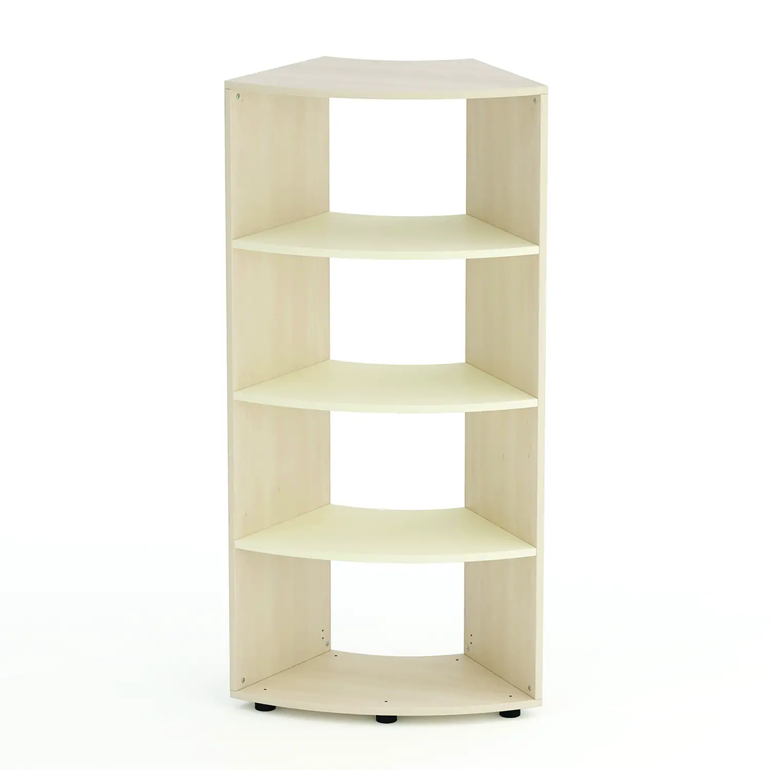 Mobile Scuola Kubò Betulla Curvo 60 Gradi H 150 cm. Ripiani Magnolia - Conforme CAM - Arredo Nido e Infanzia
