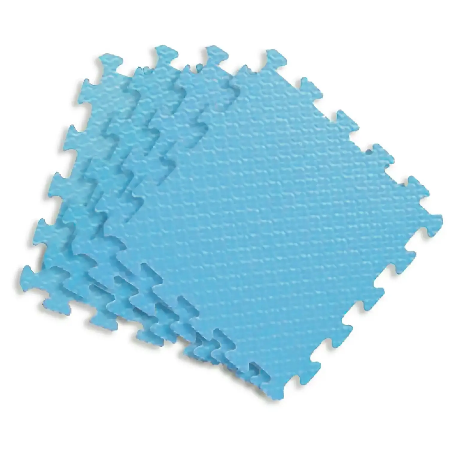 Tappetini Puzzle per Bambini in EVA 60x60 cm – Set 4 Pezzi Celeste - Tappeti per il gioco