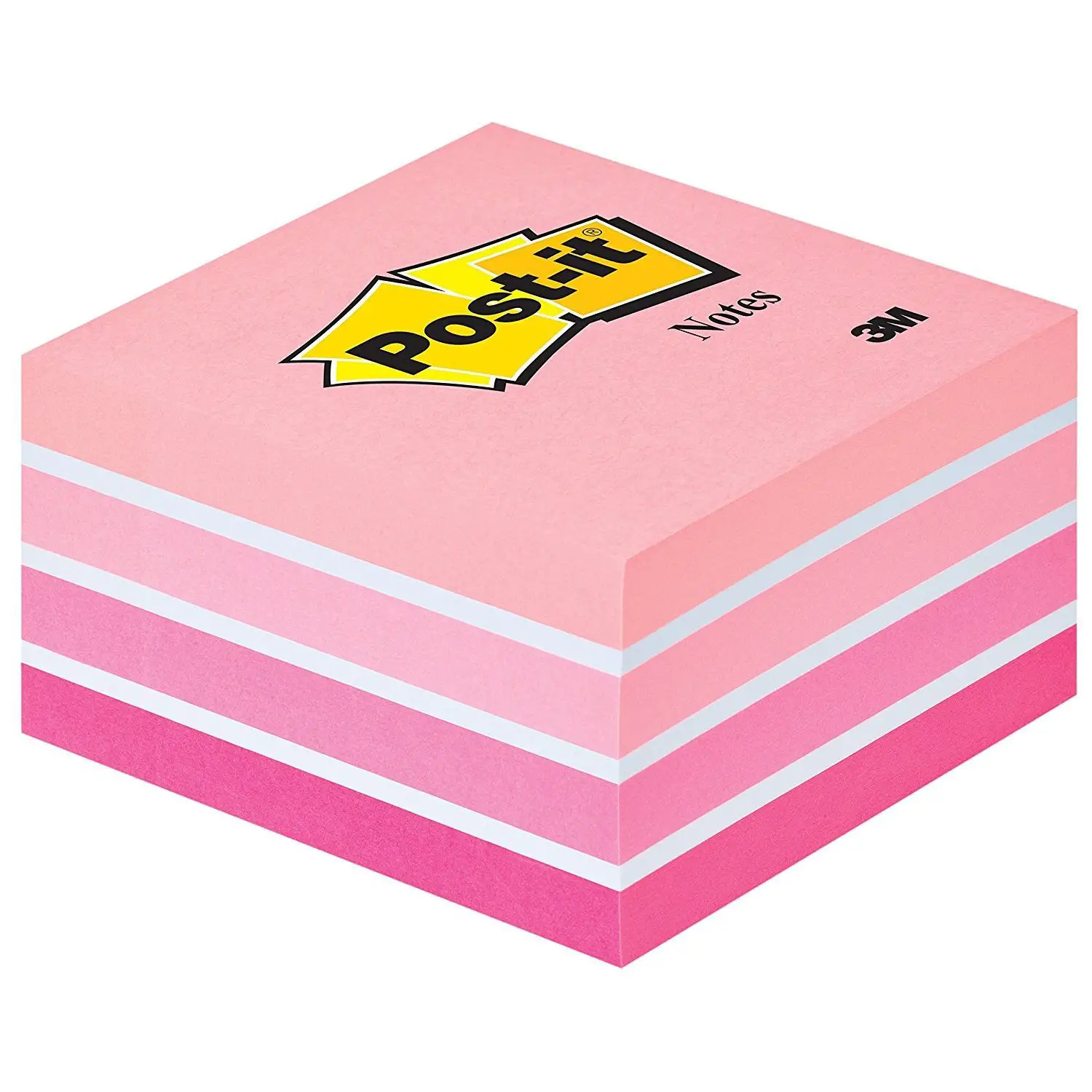 Cubo Foglietti Post-it® Rosa 76x76 mm - Accessori ufficio