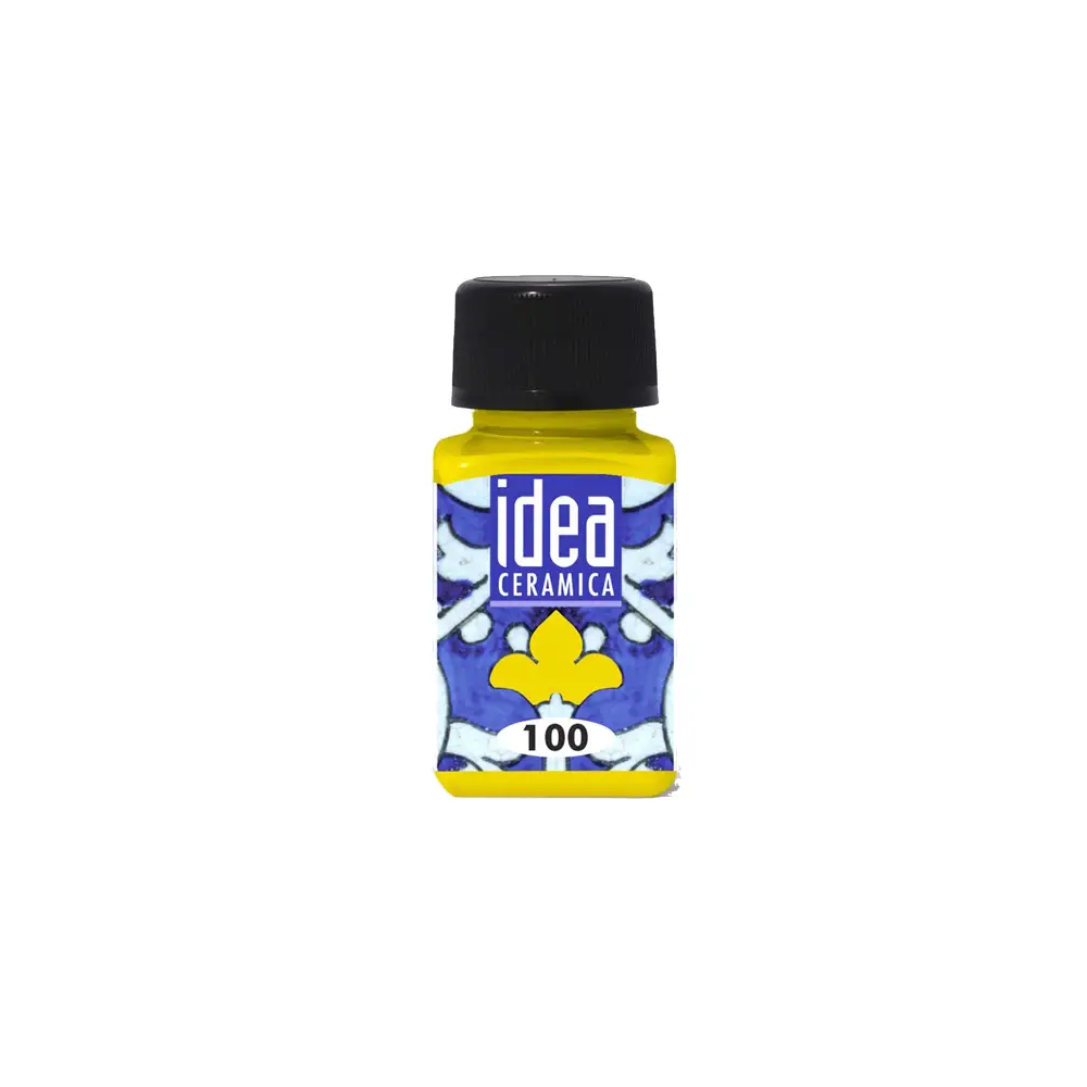 Colori per Ceramica a Freddo Maimeri - 60 ml Giallo Limone - Colori per vetro e ceramica