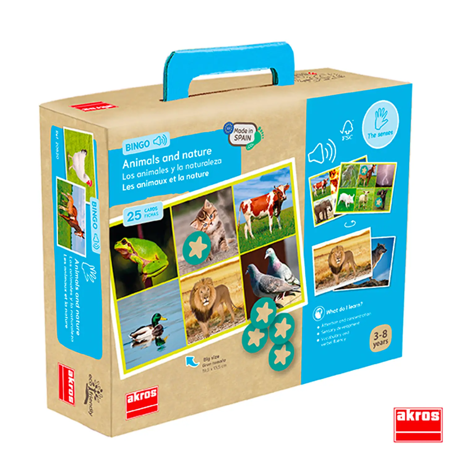 Lotto Sonoro Animali e Natura – Gioco Educativo Ecologico Plastic Free - Sviluppo sensoriale