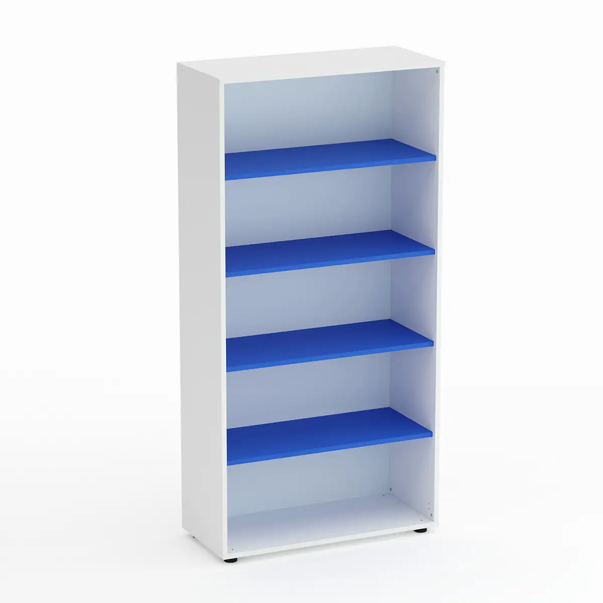 Mobile Scuola Kubò Bianco a Giorno H 180 cm – Ripiani Azzurri | Conforme CAM - Arredo scuola dell'obbligo