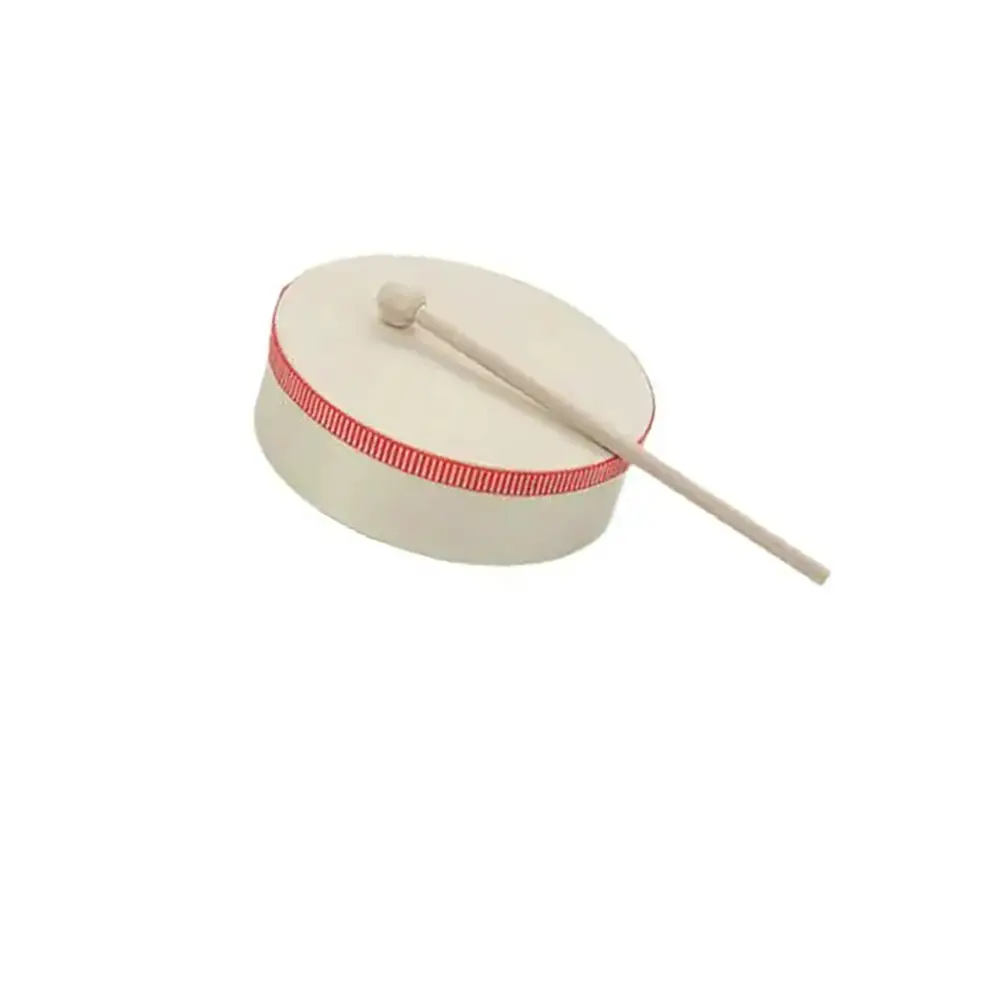 Tamburello Ritmico 21 cm con Battente e Membrana Effetto Pelle - Educazione musicale