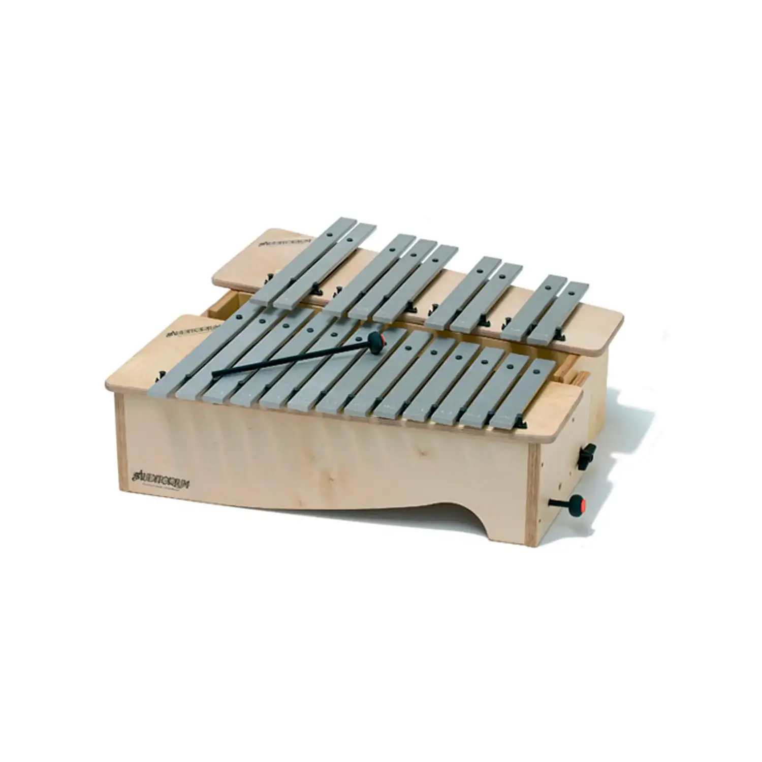 Metallofono Alto Diatonico 13 Note – Cassa in Legno e Piastre in Alluminio - Educazione musicale