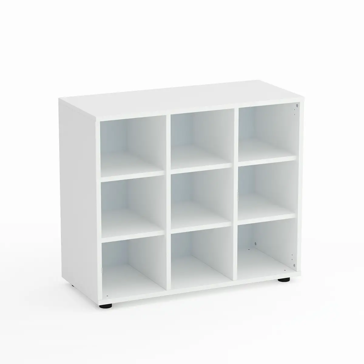 Mobile Scuola Kubò Bianco 9 Caselle H 75 cm. Ripiani Bianco - Conforme CAM - Arredo scuola dell'obbligo