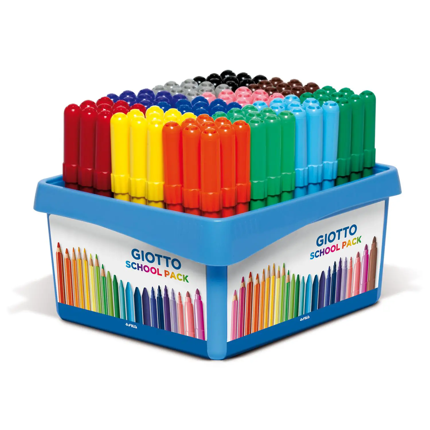 Pennarelli Turbo Maxi Giotto – Schoolpack 108 Pennarelli in 12 Colori - Pennarelli