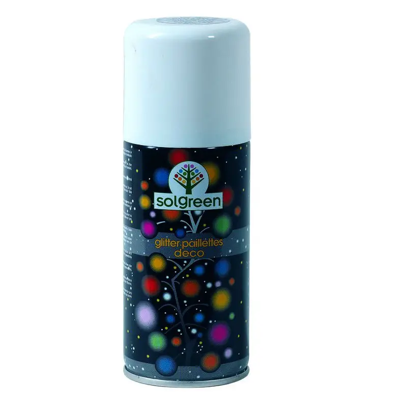 Vernice Acrilica Glitter Spray Argento – Bomboletta 400 ml - Decoupage