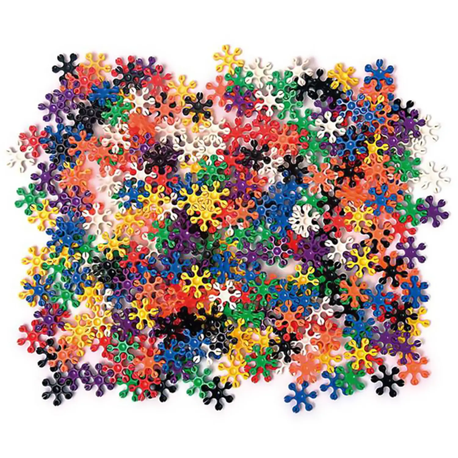 Costruzioni in Plastica Stelline Puzzle, 240 Pezzi Assortiti in Scatola di Cartone Eco - Costruzioni in plastica