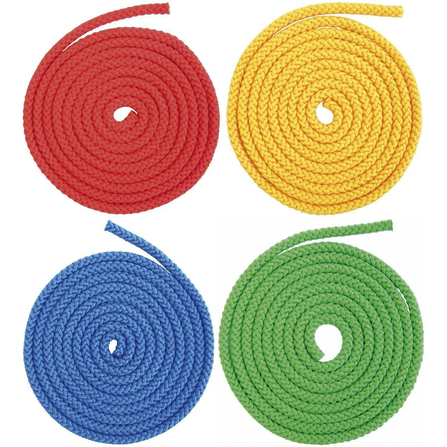 Corde Colorate da 8mm. Lunghezza 2,5mt - Set 4 Pz. - Equilibrio e coordinamento