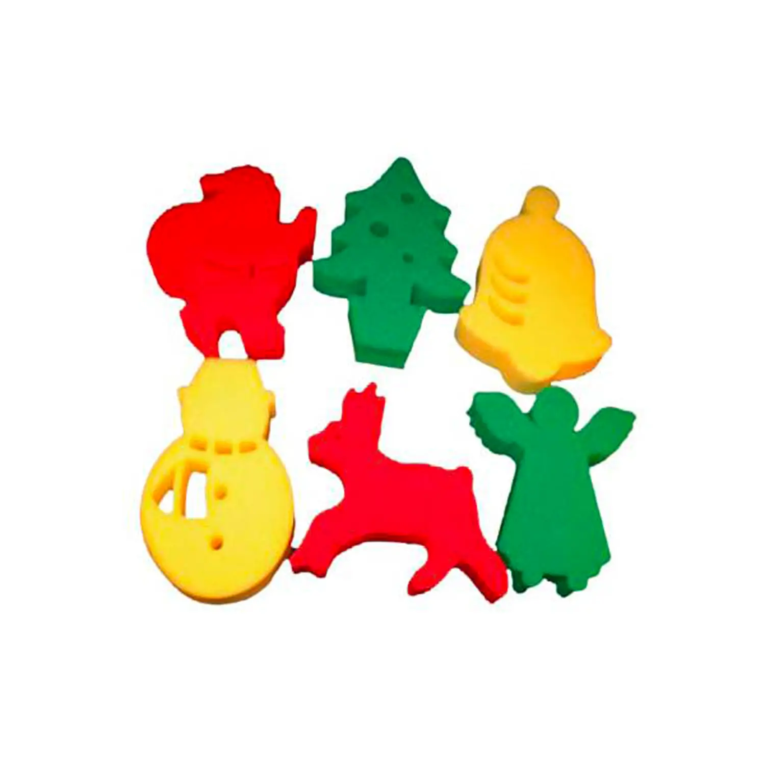 Stampi Giganti Natalizi – Set 6 Pezzi per Bambini - Rulli, spugne e timbri