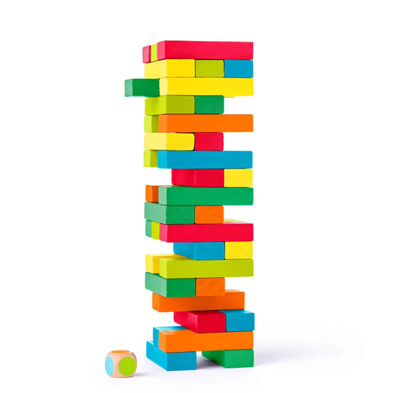 Torre Colorata – 48 Blocchetti in Legno per Bambini - Giochi di società