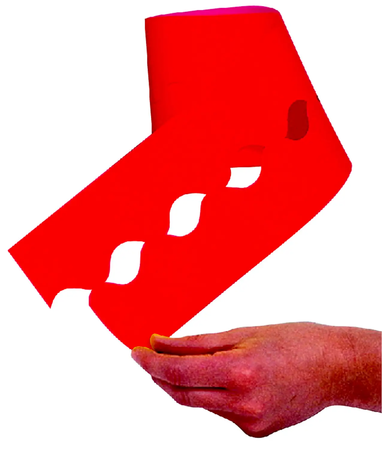 Bordo in Carta a Onde Rosso – Rotolo 15 m x 5,7 cm - Carta e cartoncino