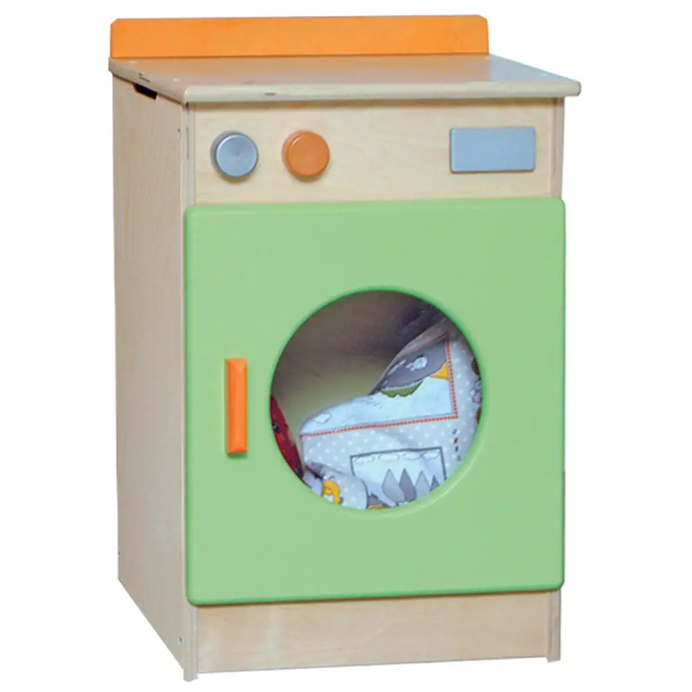 Lavatrice Green – Lavatrice Giocattolo in Legno per Bambini dai 3 Anni - Cucine e gioco simbolico