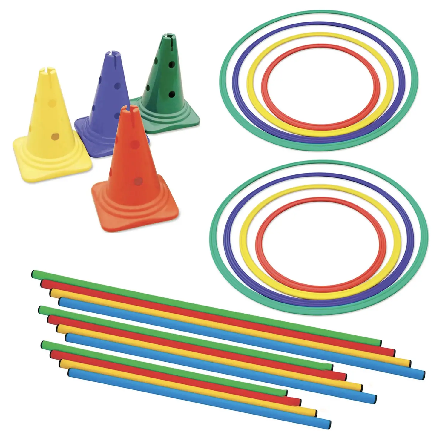 Salterello Psicomotorio Piccolo Set per lo Sviluppo Motorio - Percorsi psicomotori