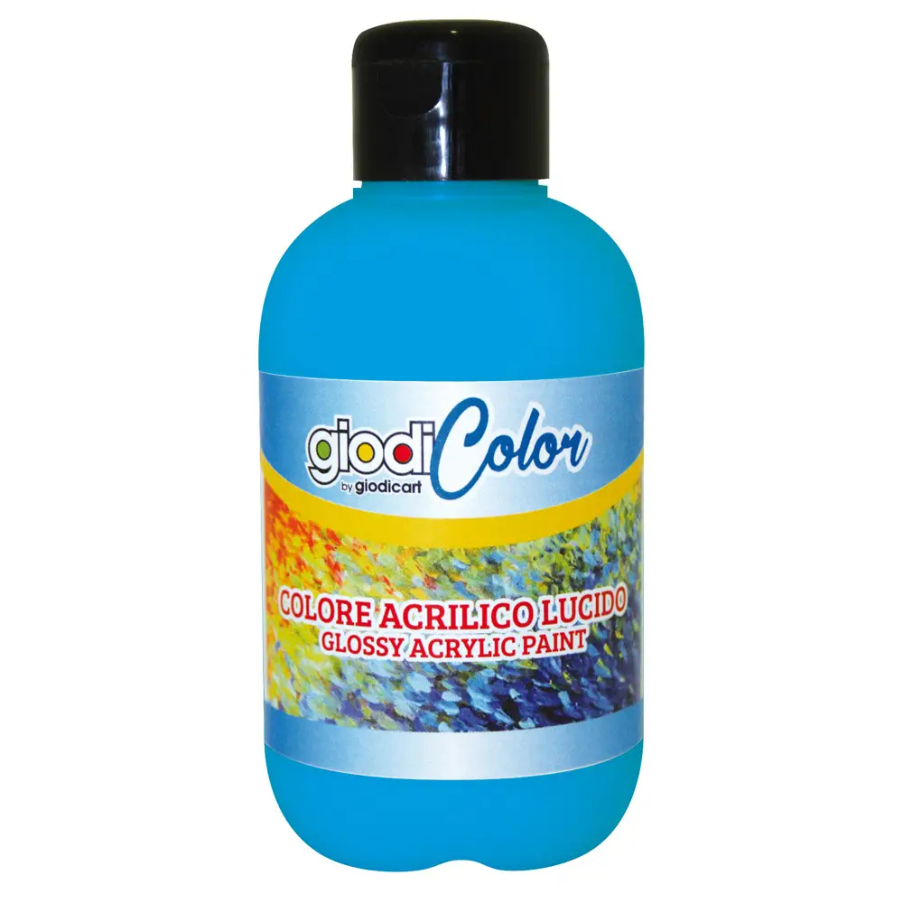 Tempera Acrilica Giodicolor 250 ml - Ciano - Tempere