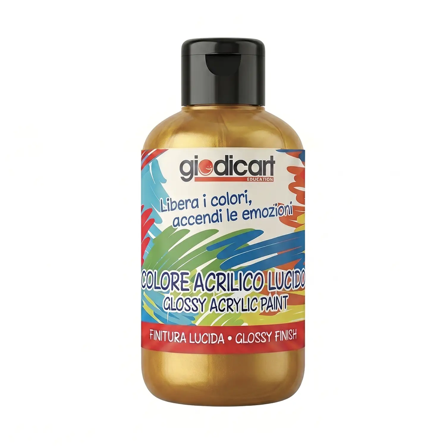 Tempera Acrilica 500 ml – Colore Oro Brillante - Colori per vetro e ceramica