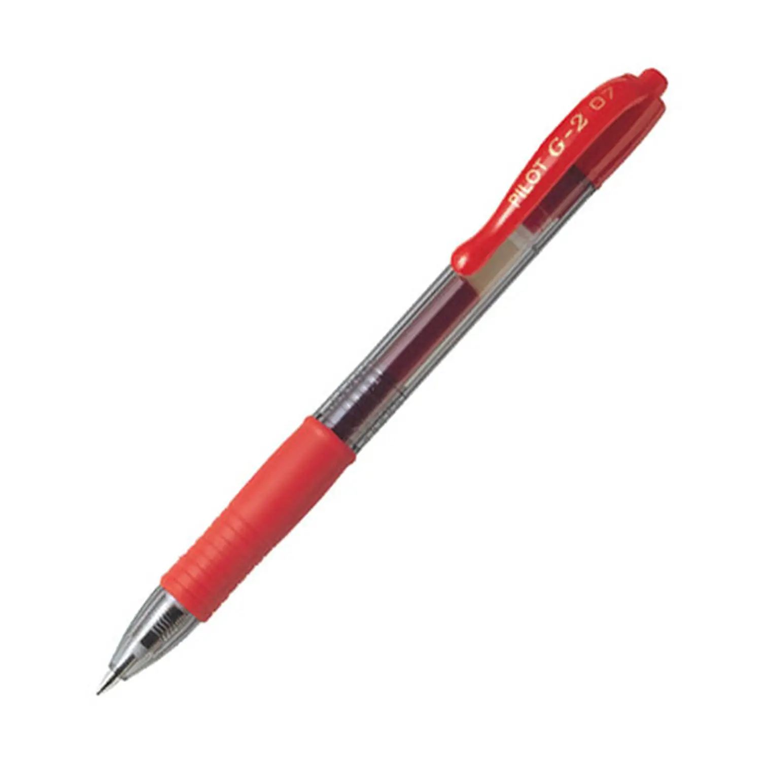 Penna a Scatto Pilot G2 07 Rosso - penne pennarelli ufficio