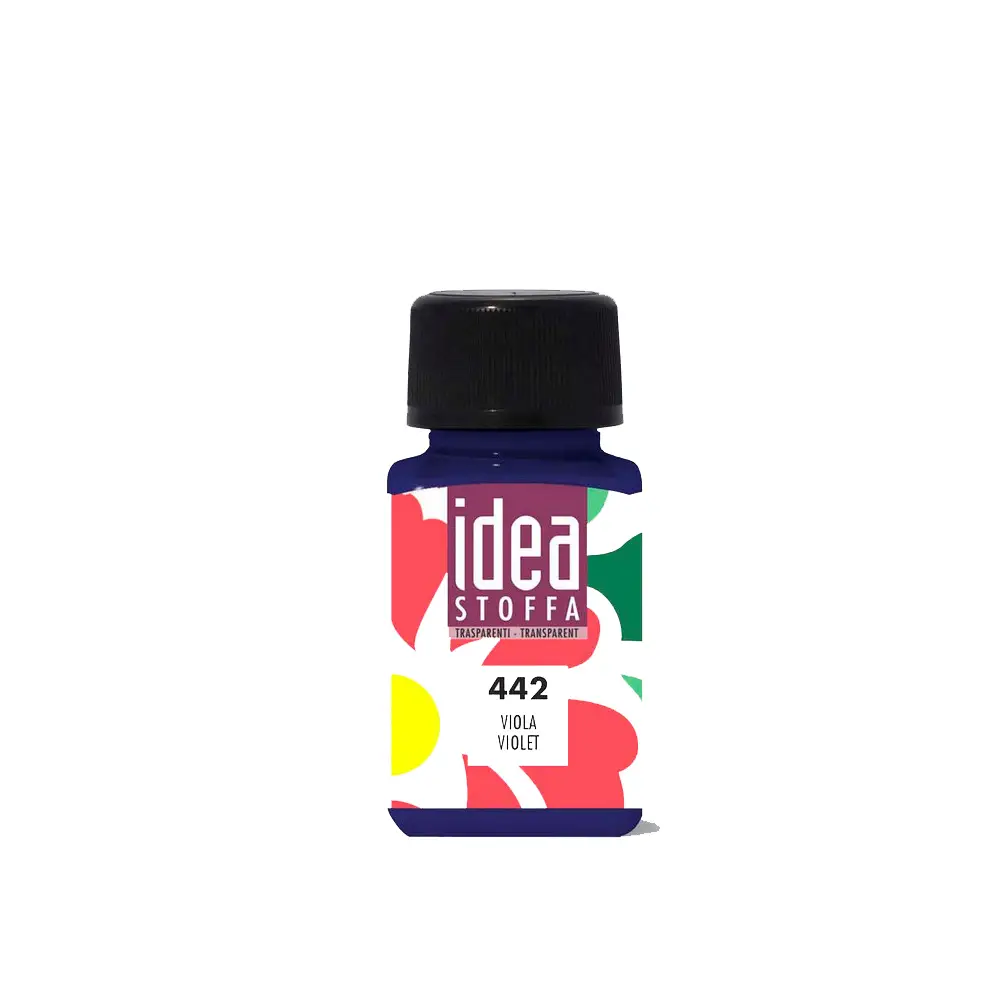 Colori per Stoffa Maimeri Idea Viola Trasparente – Flacone 60 ml - Colori per tessuto
